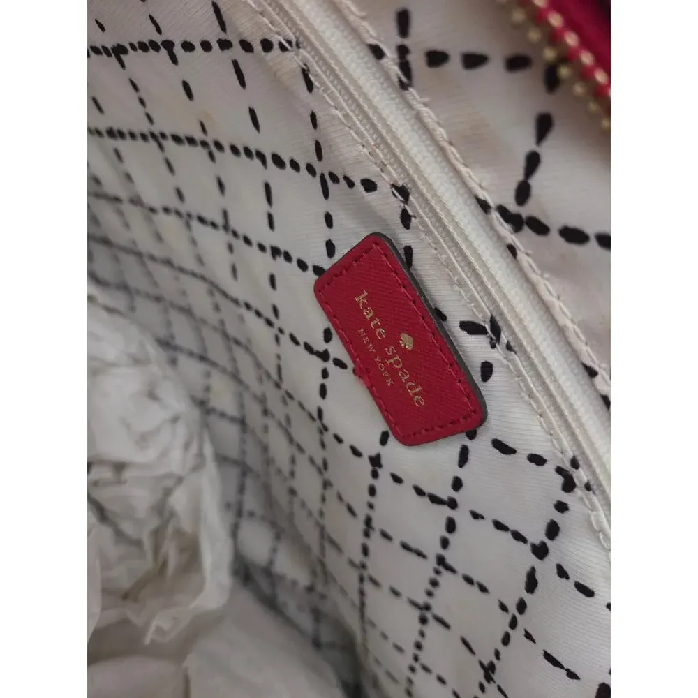 Kate Spade Red Saffiano Leather Tote Bag | Excellent Condition